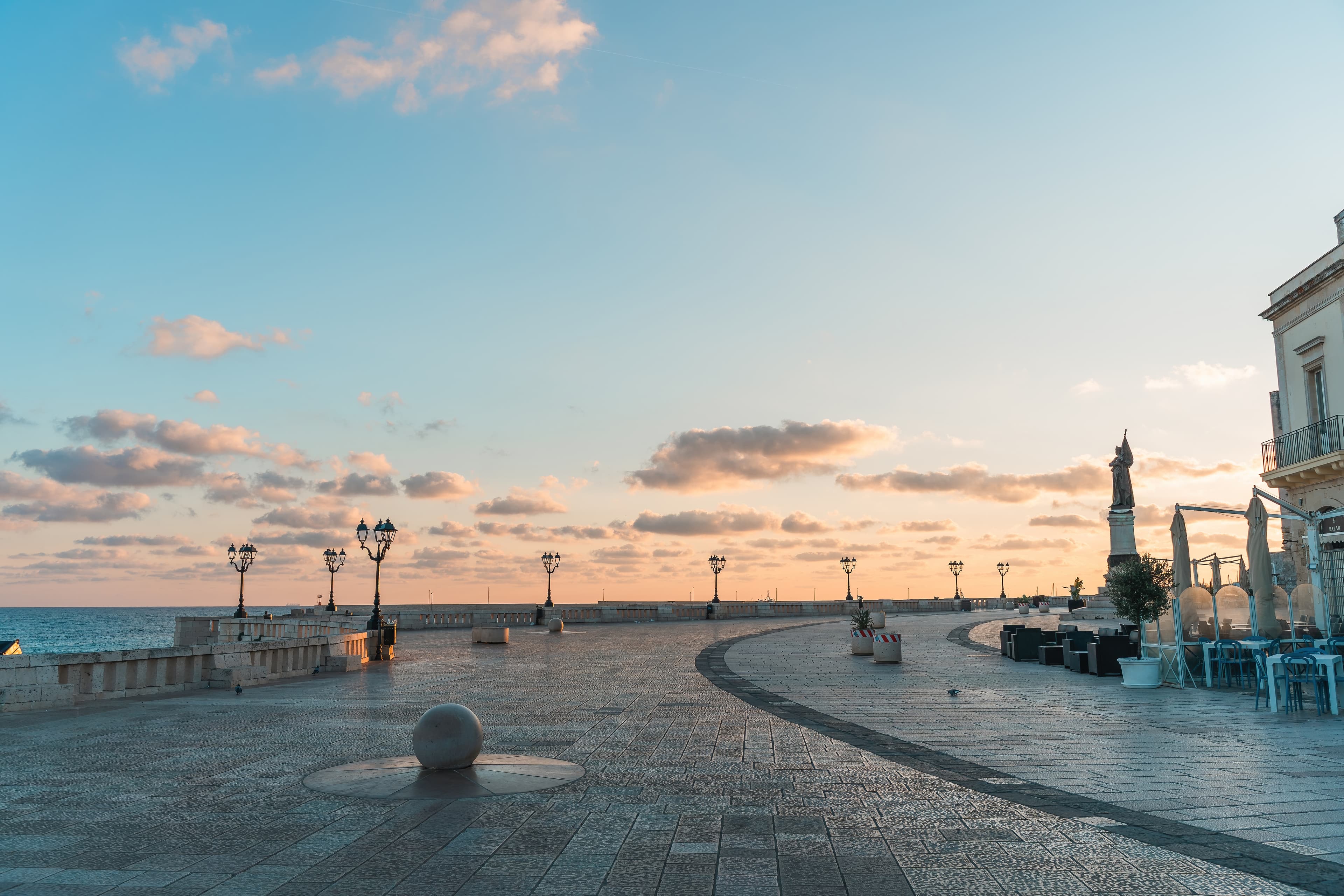 Otranto, prima dell'inizio della giornata