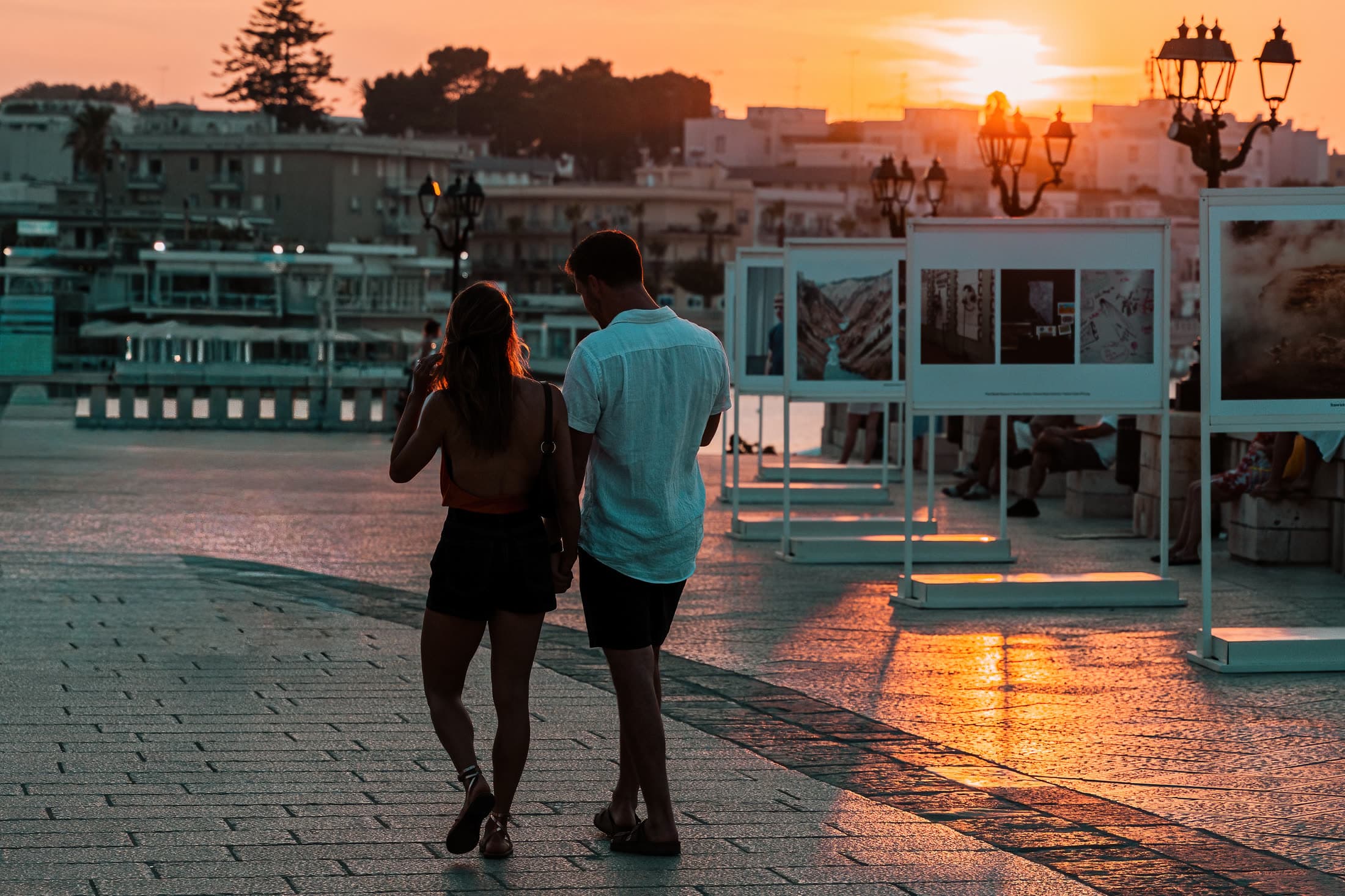 Sunset over Otranto