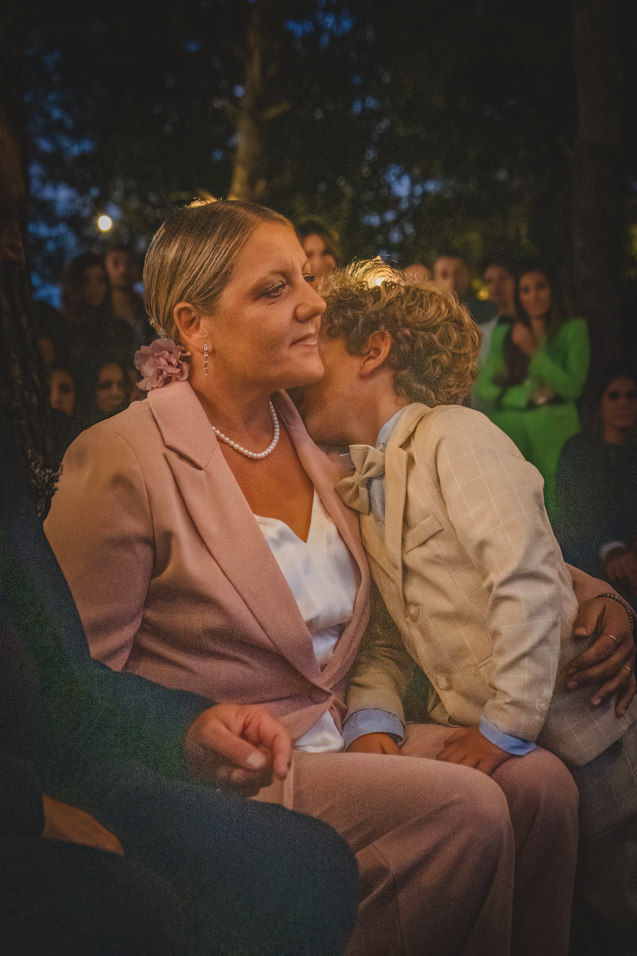 A mother's kiss